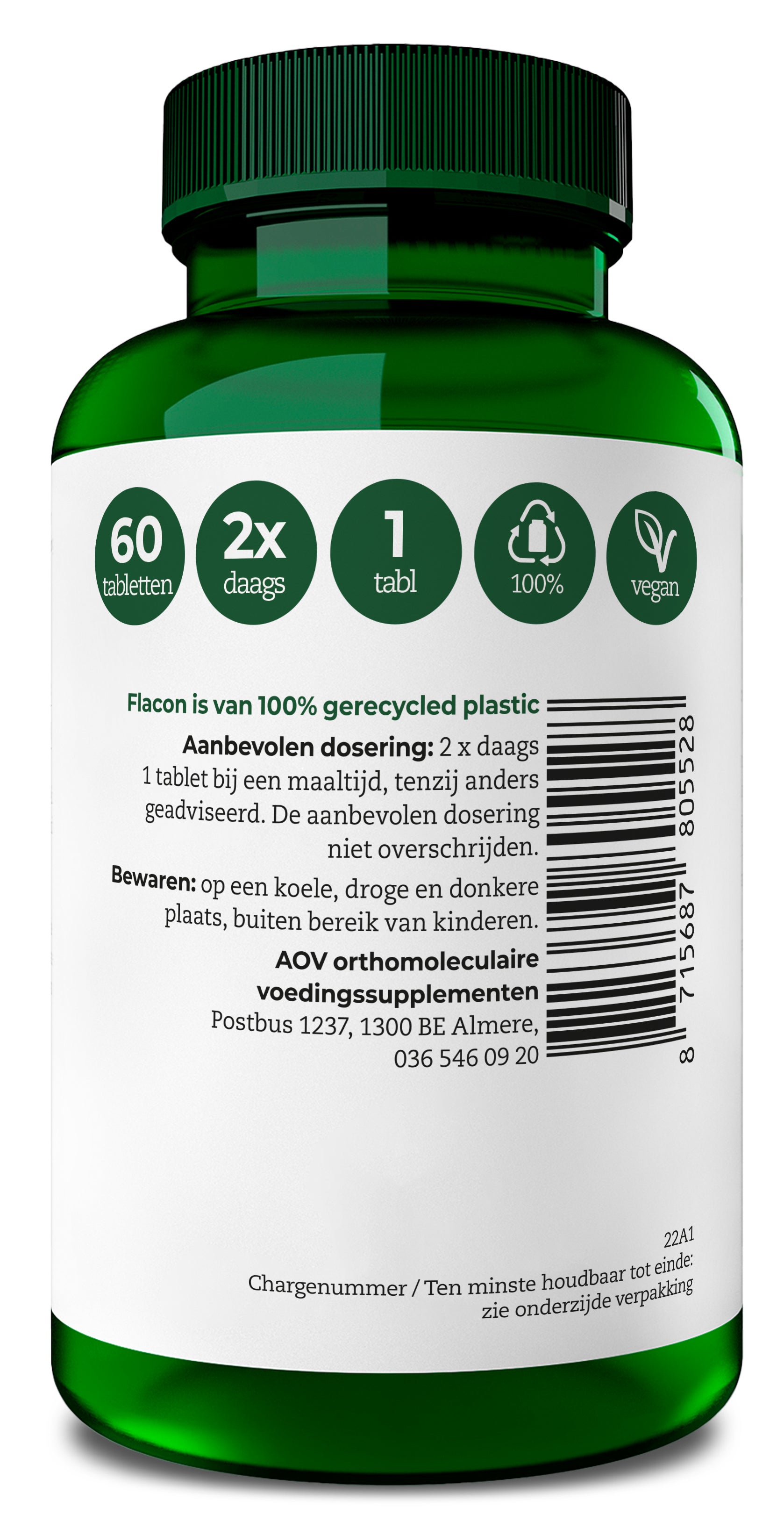 veeg beweging Miniatuur 552 Calcium Magnesium Citraat & AC | AOV